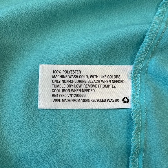 Merona Aqua Button Down Dress Shirt - XS - Picture 8 of 9